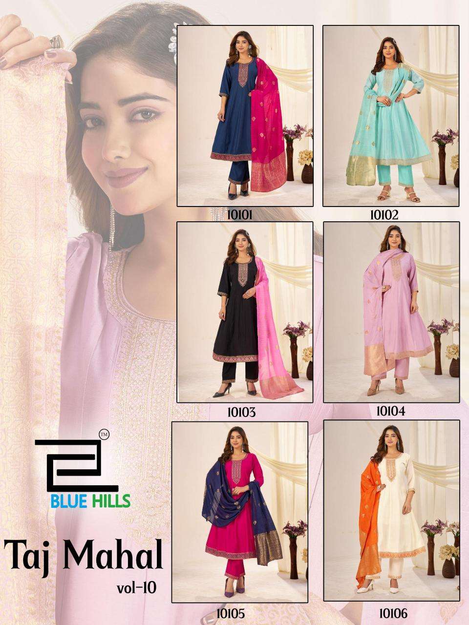 Blue hills taj mahal vol 10 Wholesale Kurti market near me