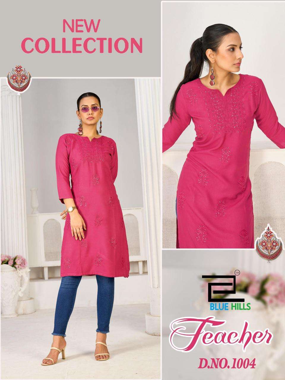 Blue hills teacher Wholesale kurti manufacturer in India