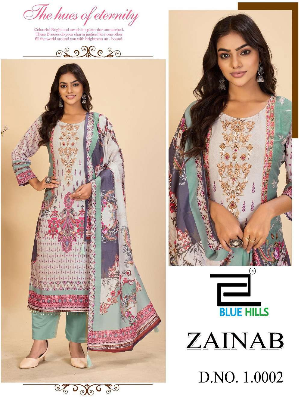 Blue Hills Zainab Vol 10 Latest kurti designs wholesale