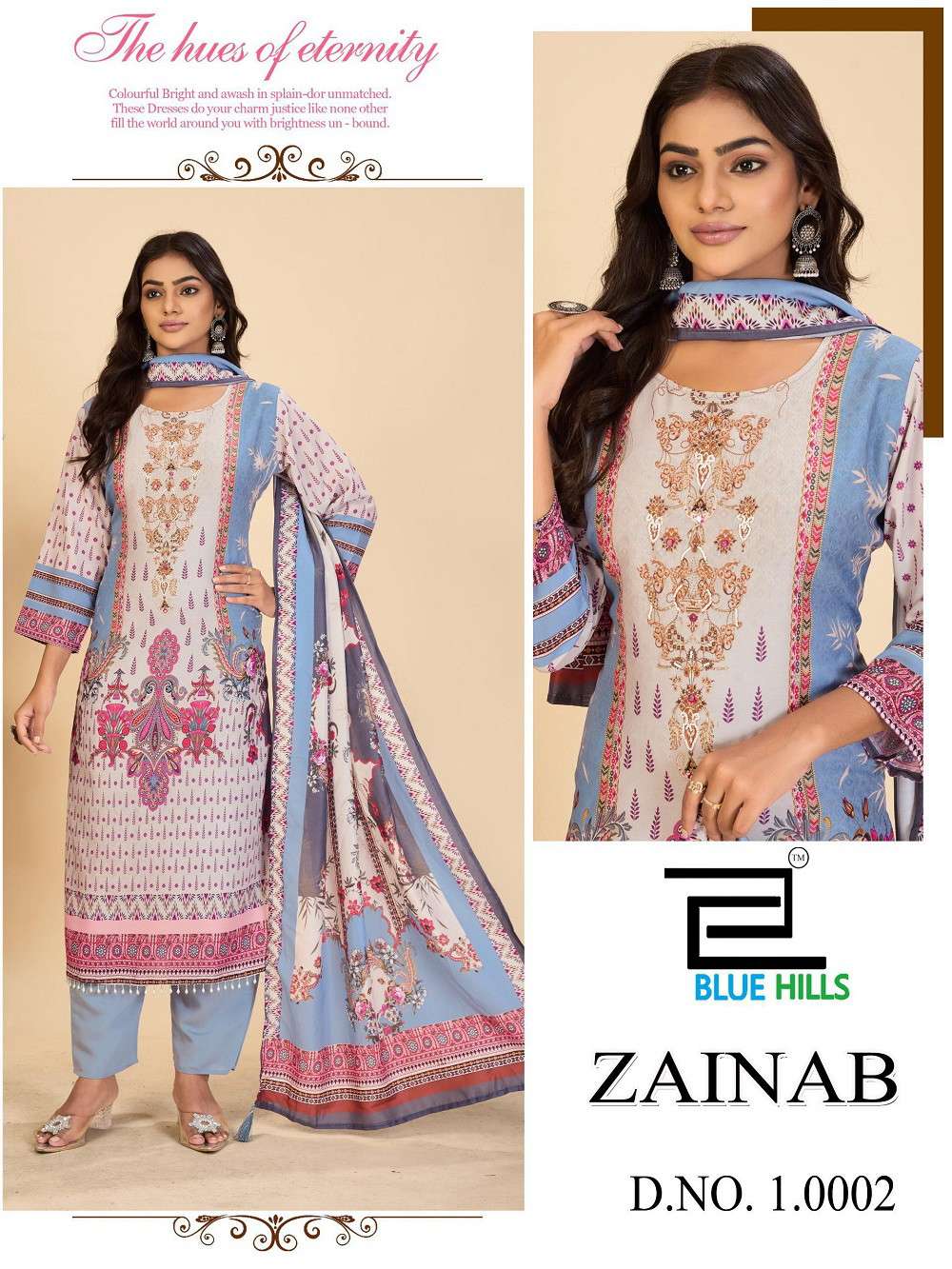 Blue Hills Zainab Vol 10 Latest kurti designs wholesale