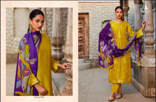 Cinderella shehnai silk Wholesale dress materials price in Delhi