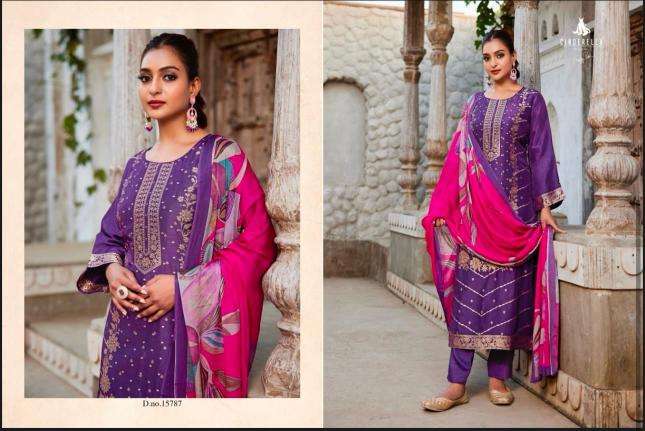Cinderella shehnai silk Wholesale dress materials price in Delhi