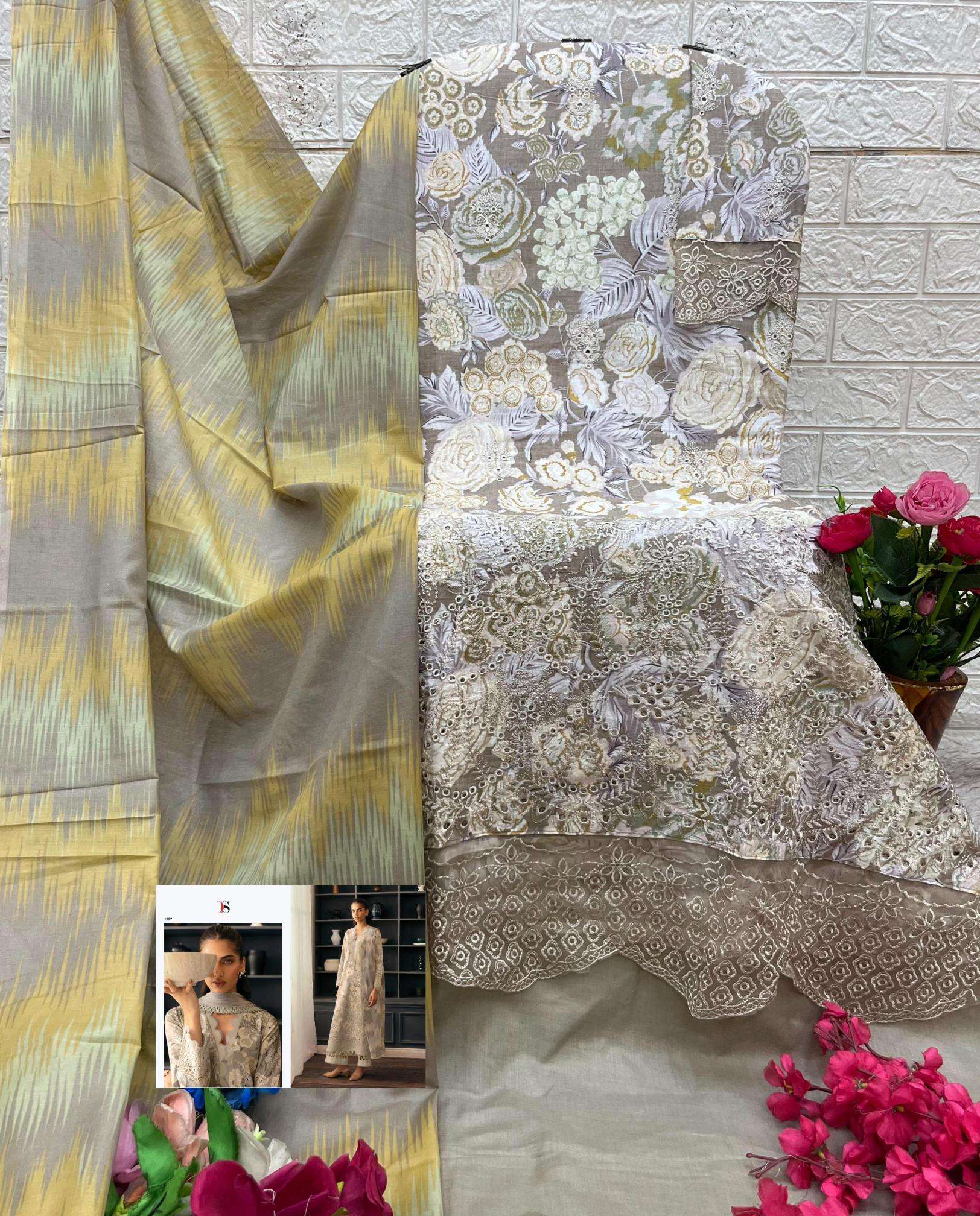 Deepsy afrozen chikankari Pakistani Suits wholesale market in Kolkata