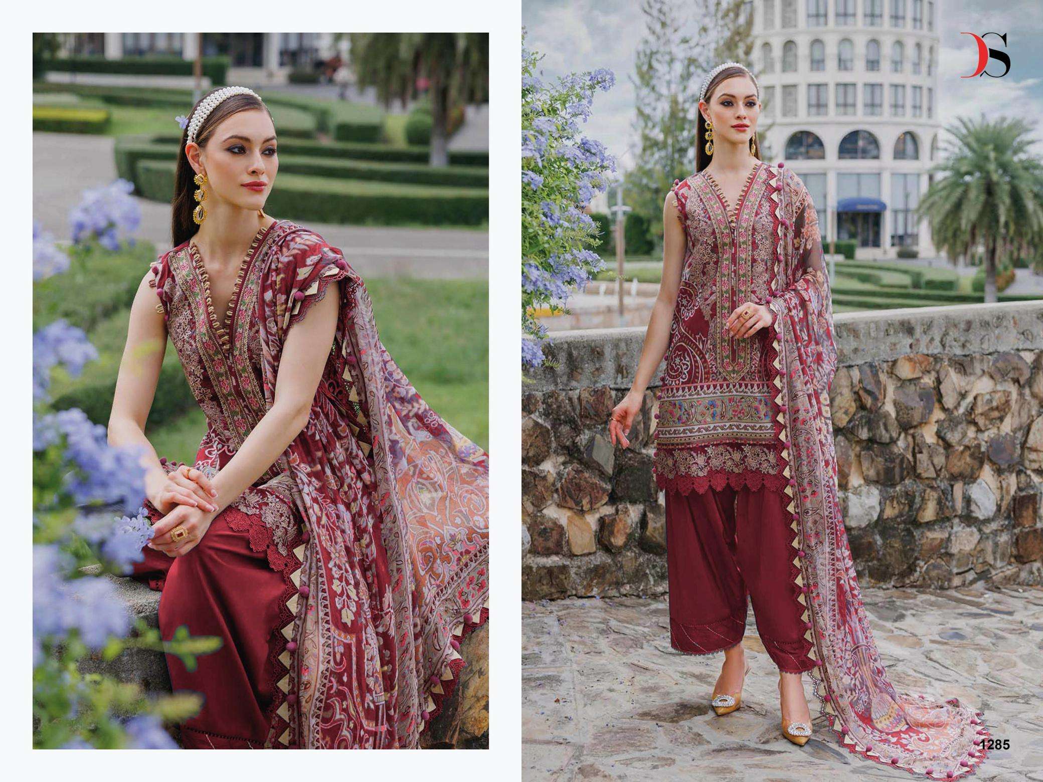 Deepsy suits jade urban lawn 25-5 Dress material wholesale market in Delhi