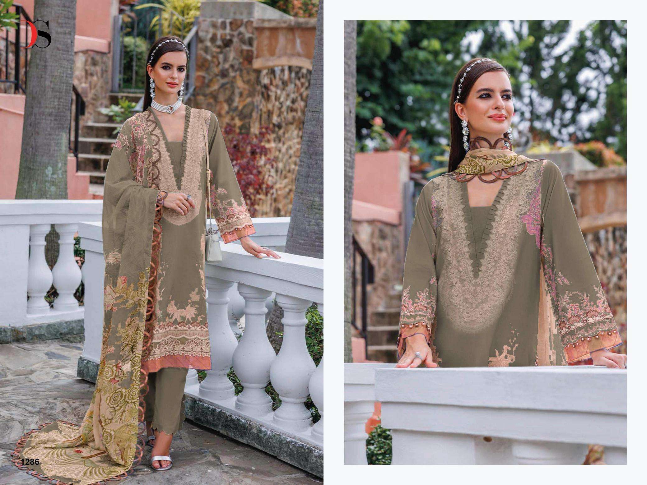 Deepsy suits jade urban lawn 25-5 Dress material wholesale market in Delhi