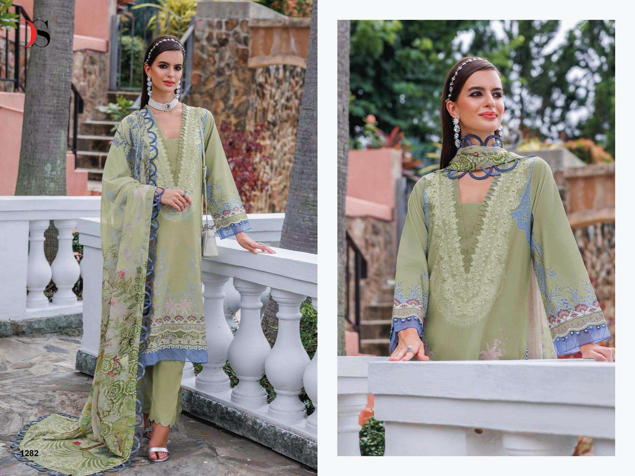 Deepsy suits jade urban lawn 25-5 Dress material wholesale market in Delhi