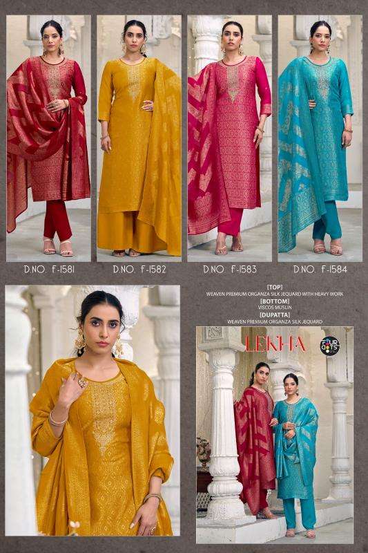Fourdots lekha Fancy dress material wholesale in Gujarat