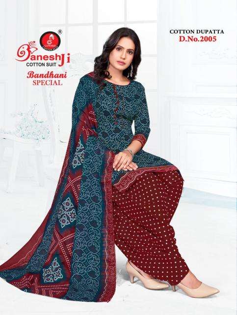 Ganeshji bandhani special vol-2 Bangalore dress material wholesale market