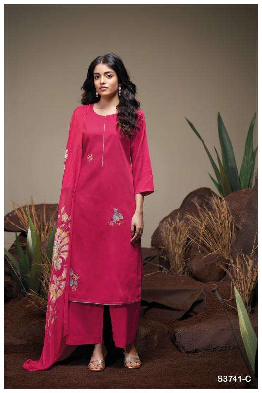 Ganga agatha 3741 Wholesale dress materials for boutique