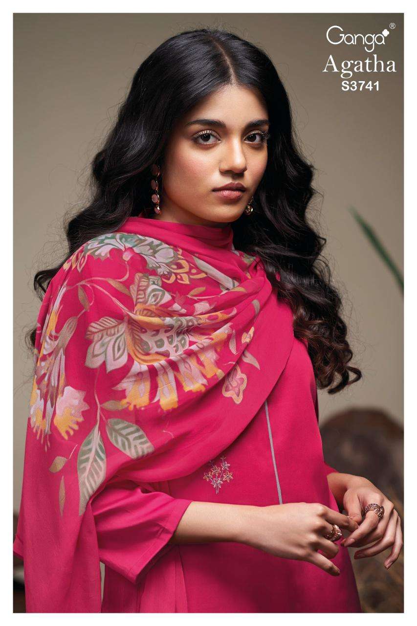Ganga agatha 3741 Wholesale dress materials for boutique
