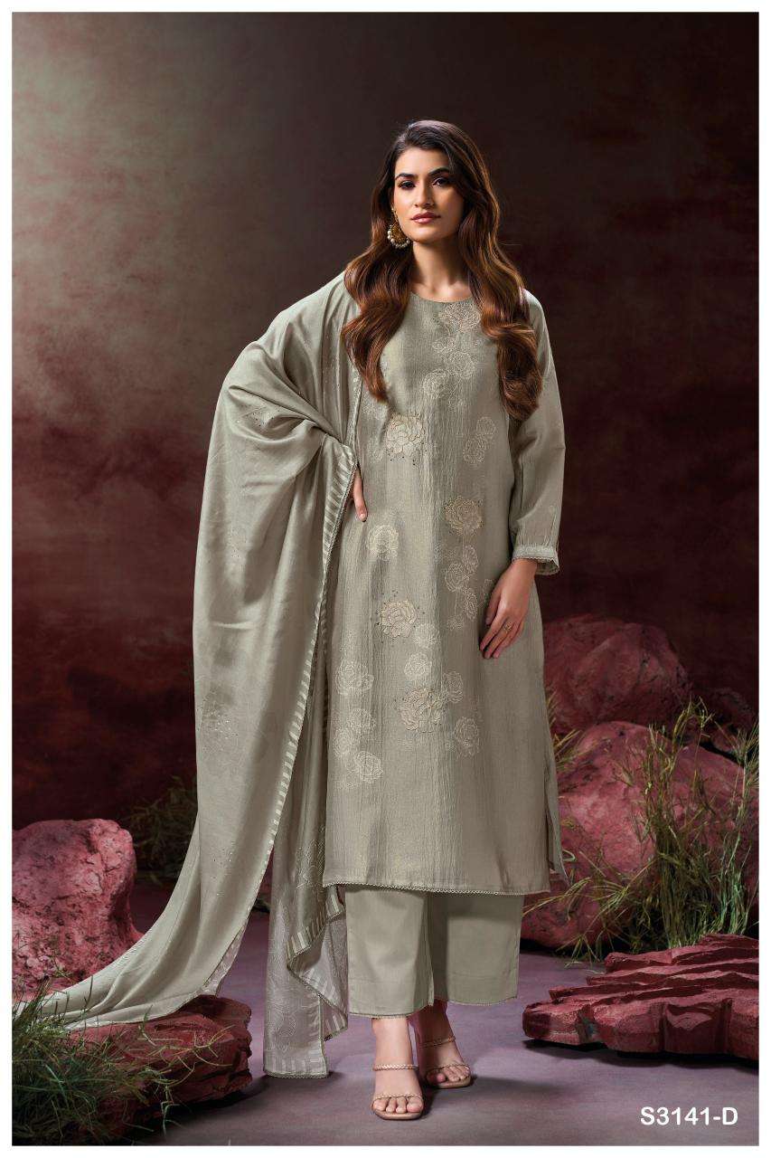 Ganga ellahi 3141 Ladies dress material wholesale