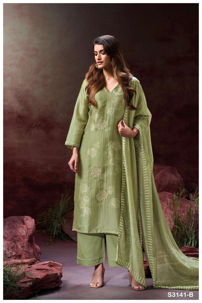 Ganga ellahi 3141 Ladies dress material wholesale