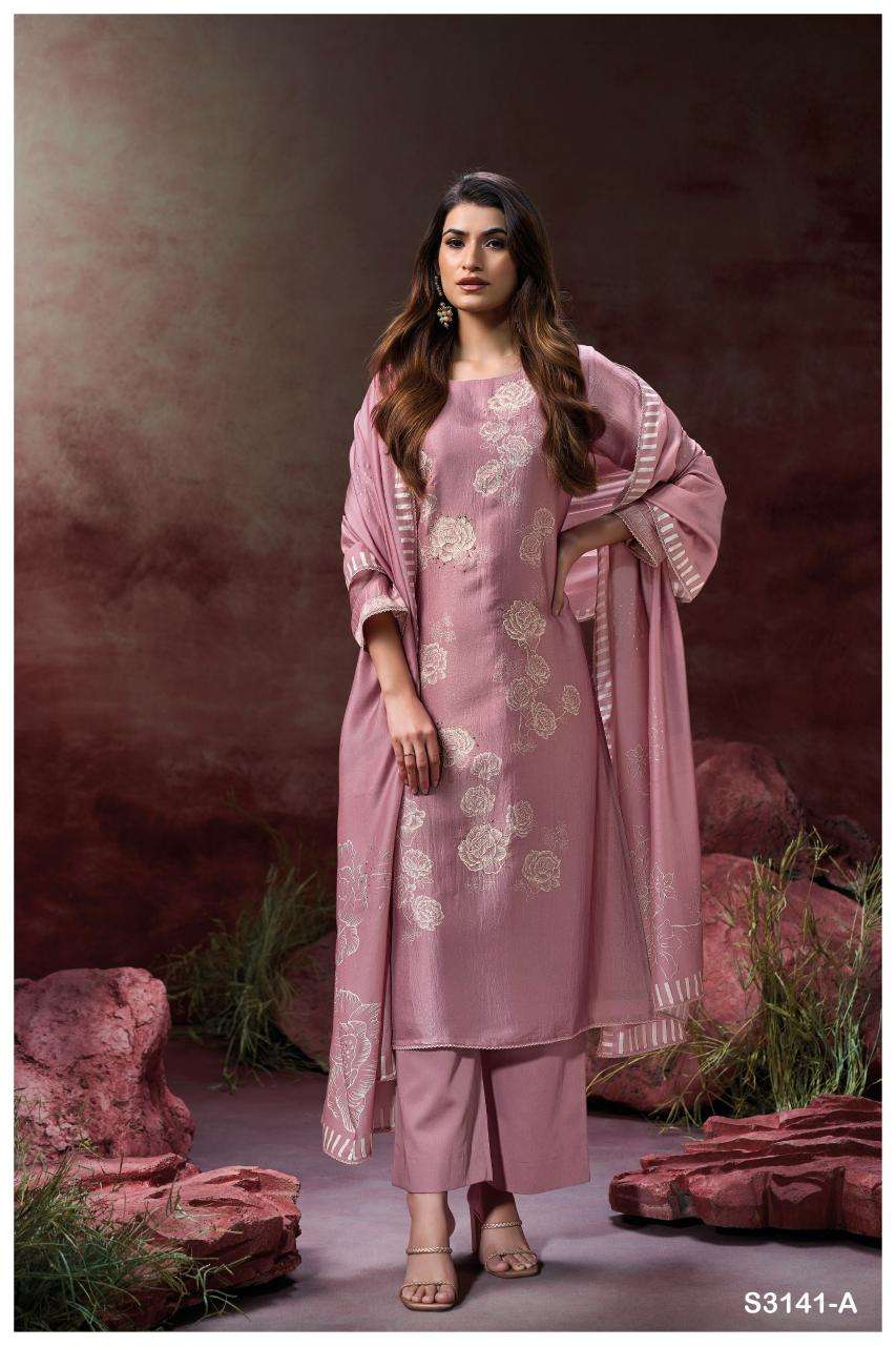 Ganga ellahi 3141 Ladies dress material wholesale