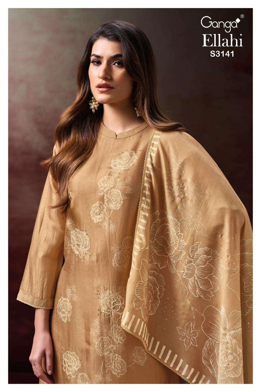 Ganga ellahi 3141 Ladies dress material wholesale