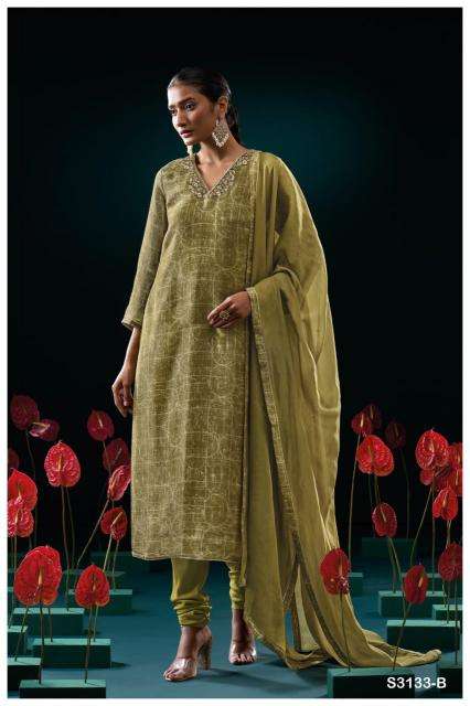 Ganga genie 3133 Designer dress material wholesalers in Delhi