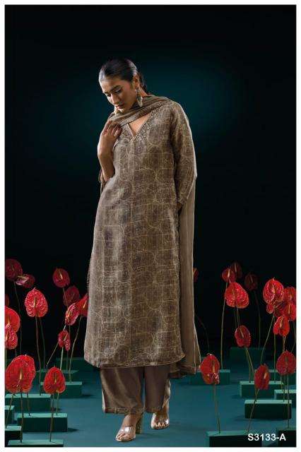 Ganga genie 3133 Designer dress material wholesalers in Delhi