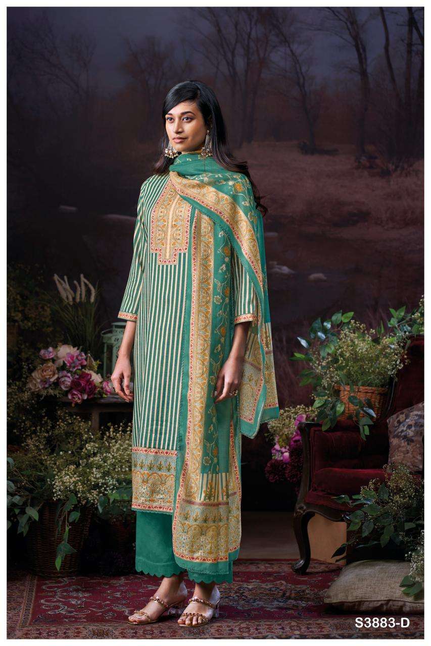Ganga josette 3883 Best dress material wholesalers in Delhi