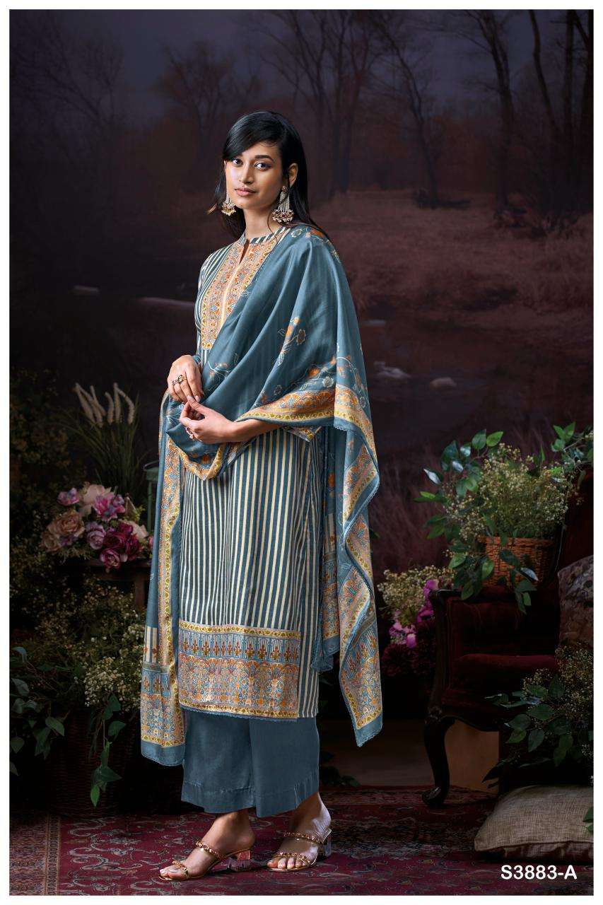 Ganga josette 3883 Best dress material wholesalers in Delhi