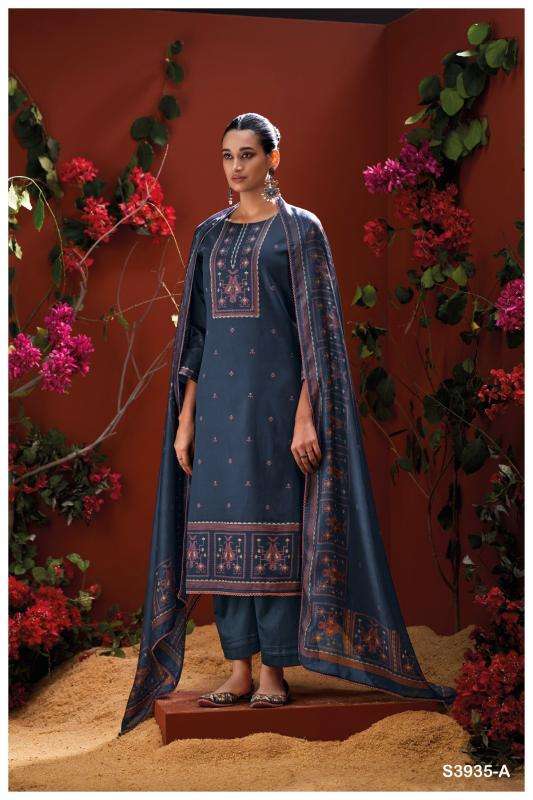 Ganga naadia 3935 Dress material suppliers in Delhi
