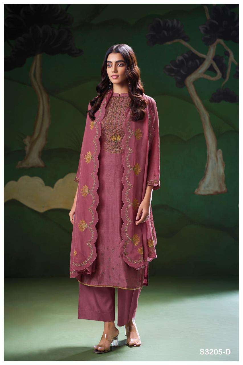 Ganga nyla 3205 Wholesale dress materials suppliers in India