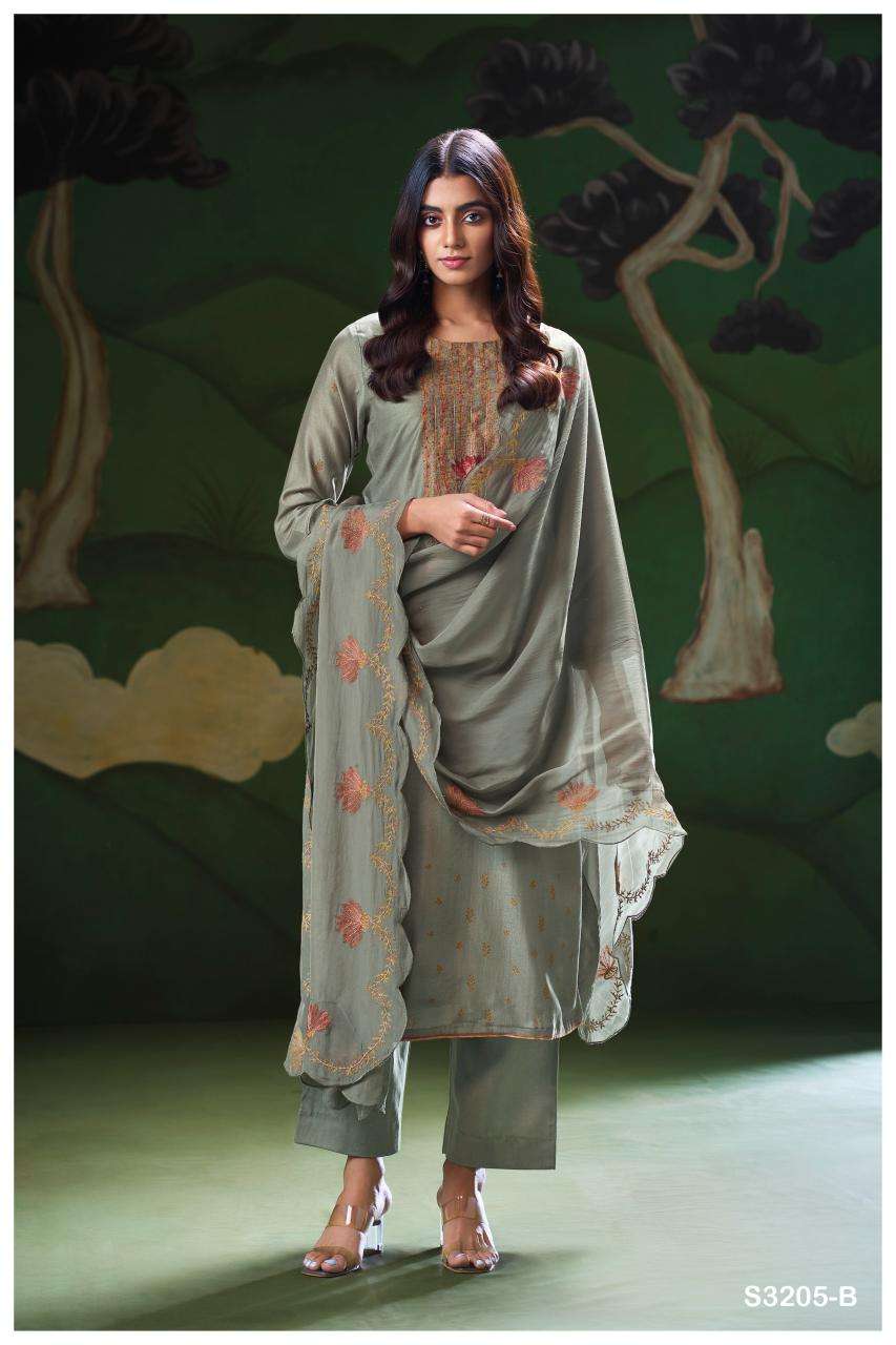 Ganga nyla 3205 Wholesale dress materials suppliers in India
