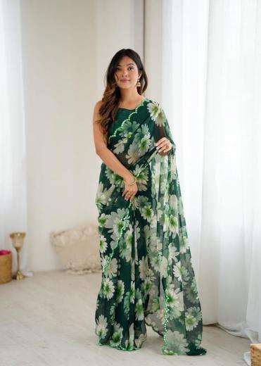 GC soft georgette silk Wholesale saree market in India