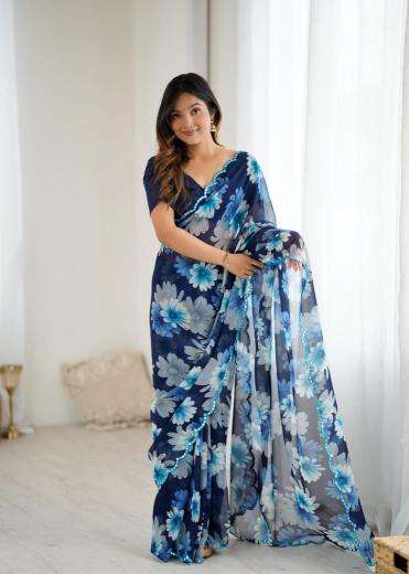 GC soft georgette silk Wholesale saree market in India