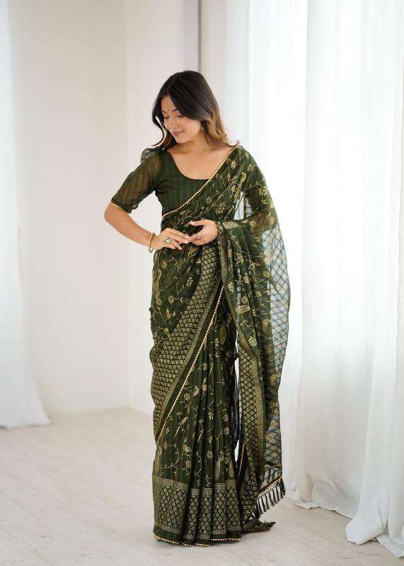 GC soft georgette Wholesale saree market