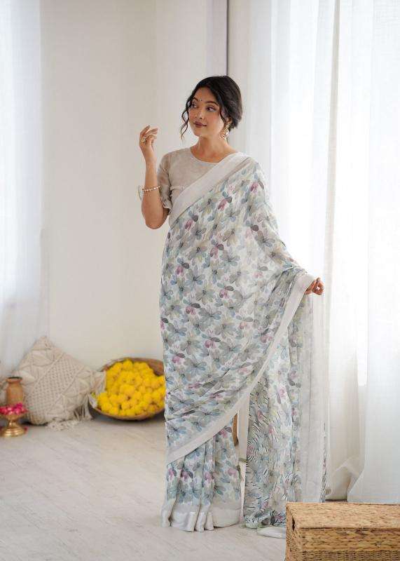 GC soft satin patta printed Indian saree wholesalers
