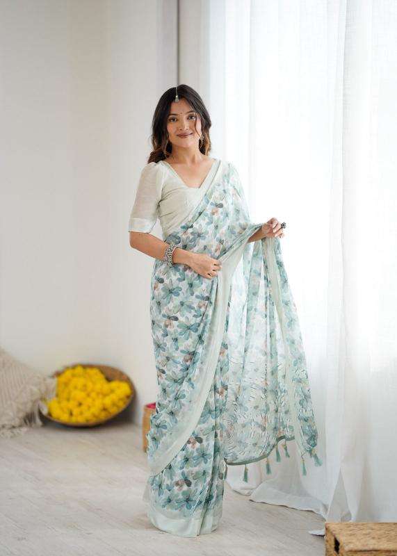 GC soft satin patta printed Indian saree wholesalers