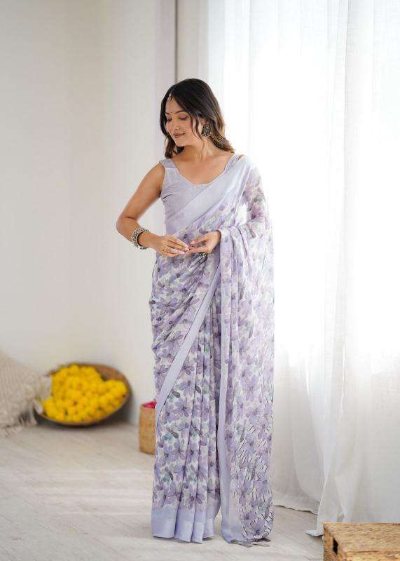 GC soft satin patta printed Indian saree wholesalers
