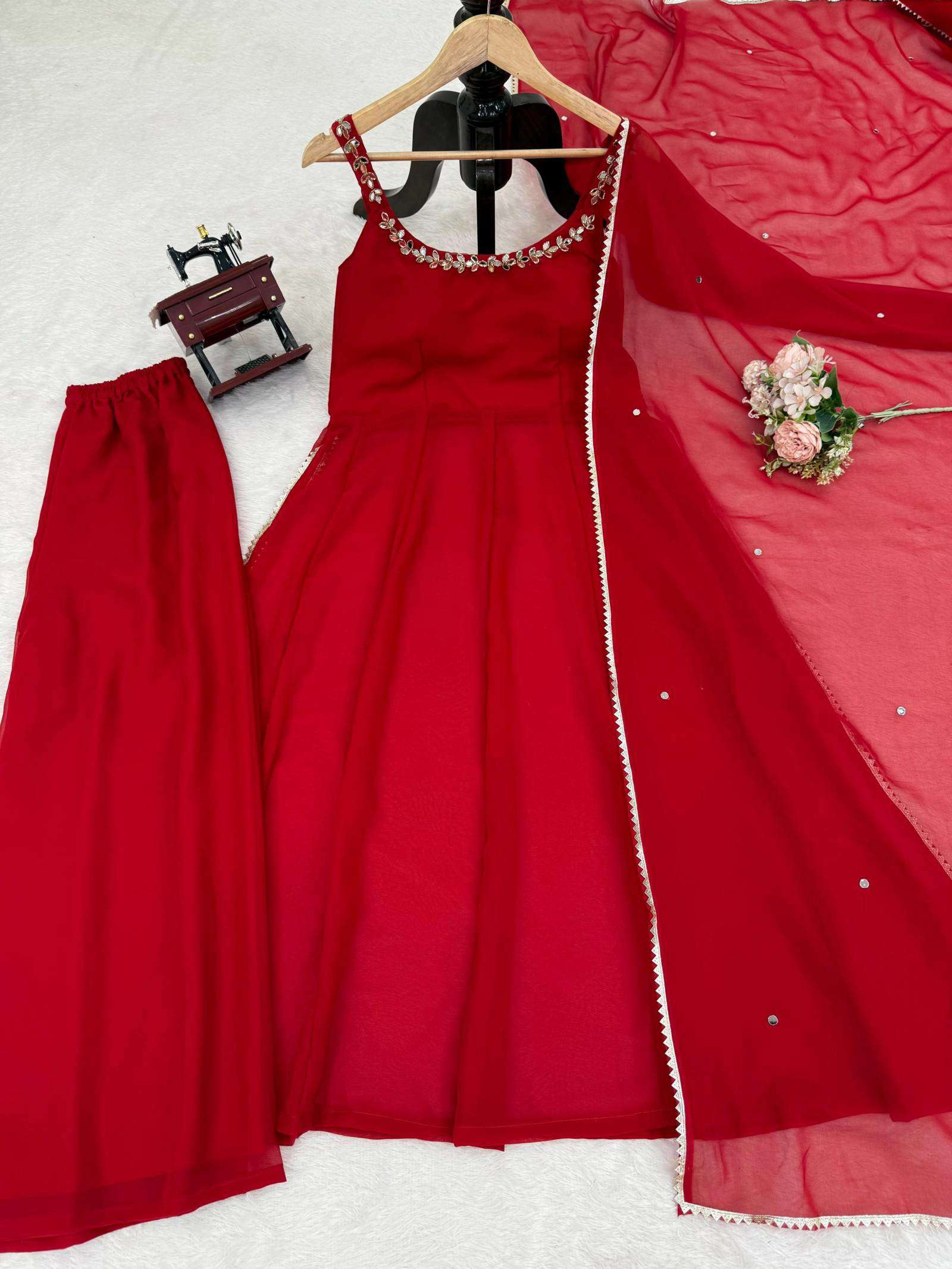 Glory R 5889 Faux Georgette Wholesale Kurtis