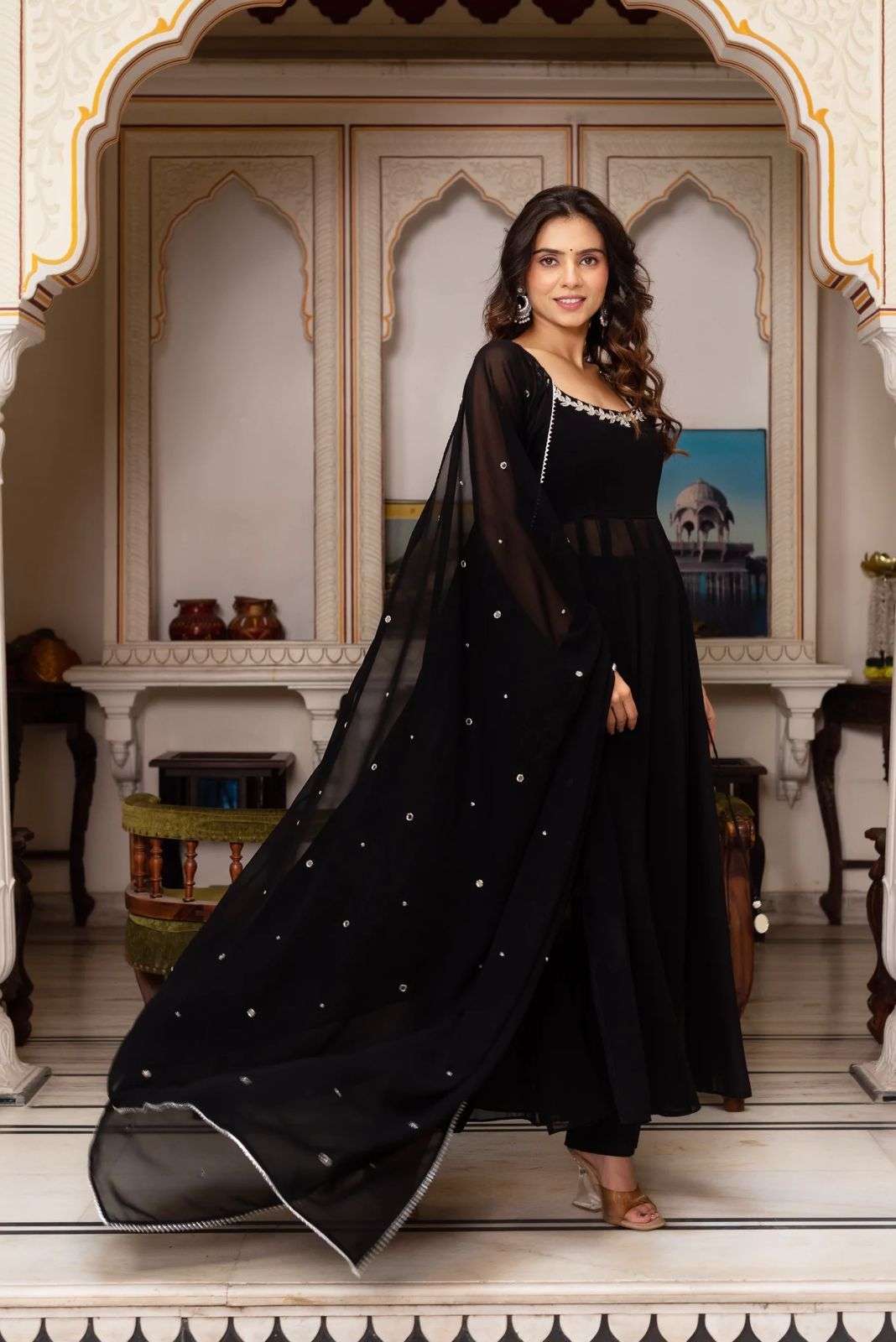 Glory R 5889 Faux Georgette Wholesale Kurtis