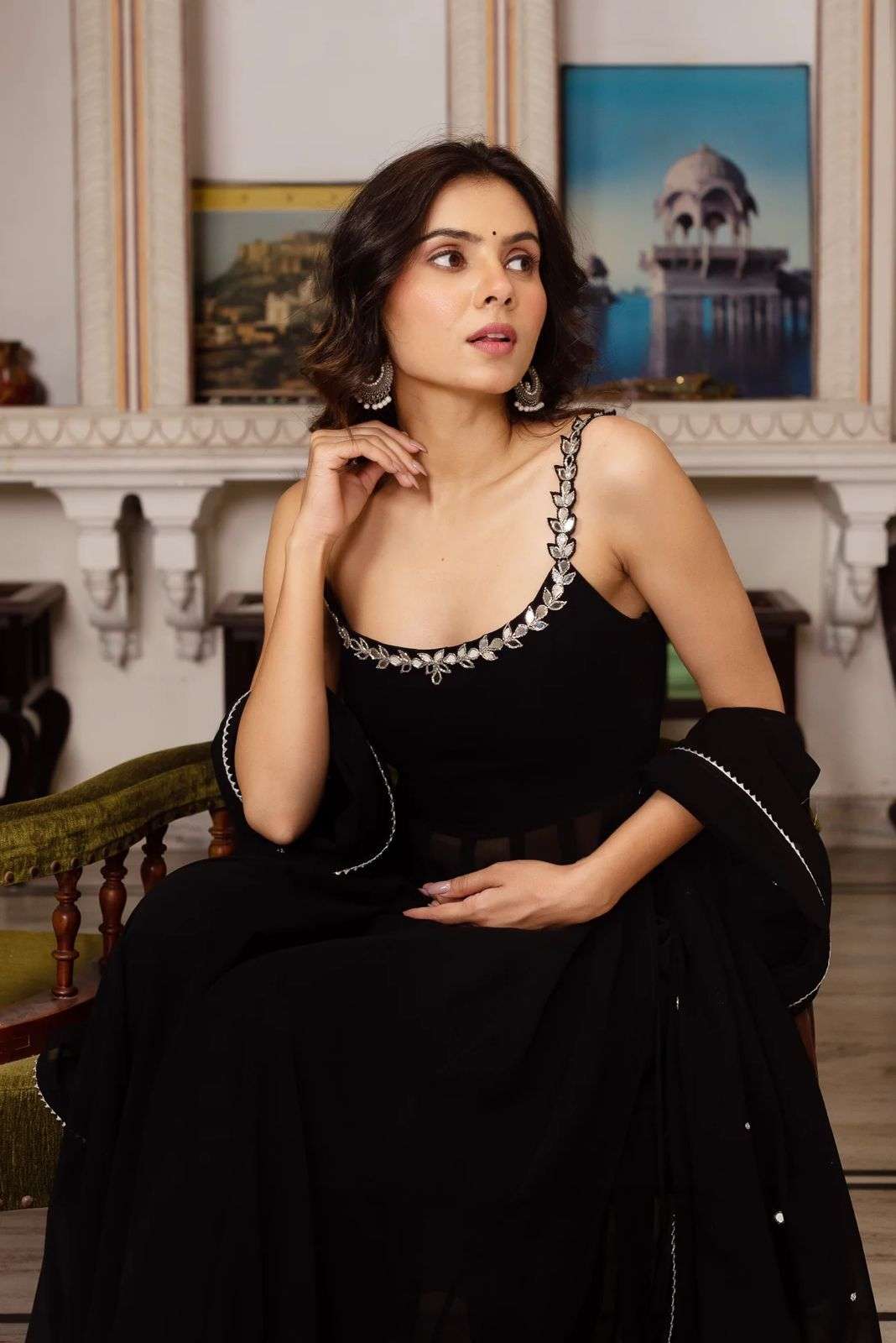 Glory R 5889 Faux Georgette Wholesale Kurtis