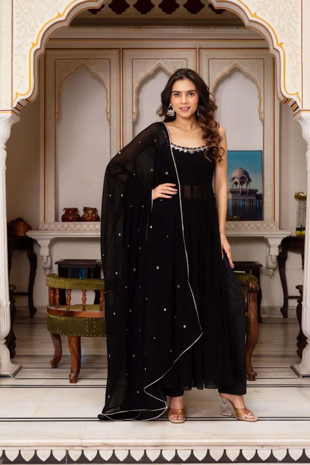 Glory R 5889 Faux Georgette Wholesale Kurtis