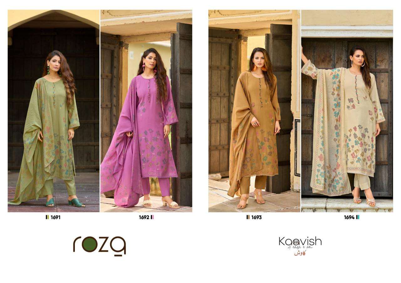 Kaavish roza Party wear dress material wholesale