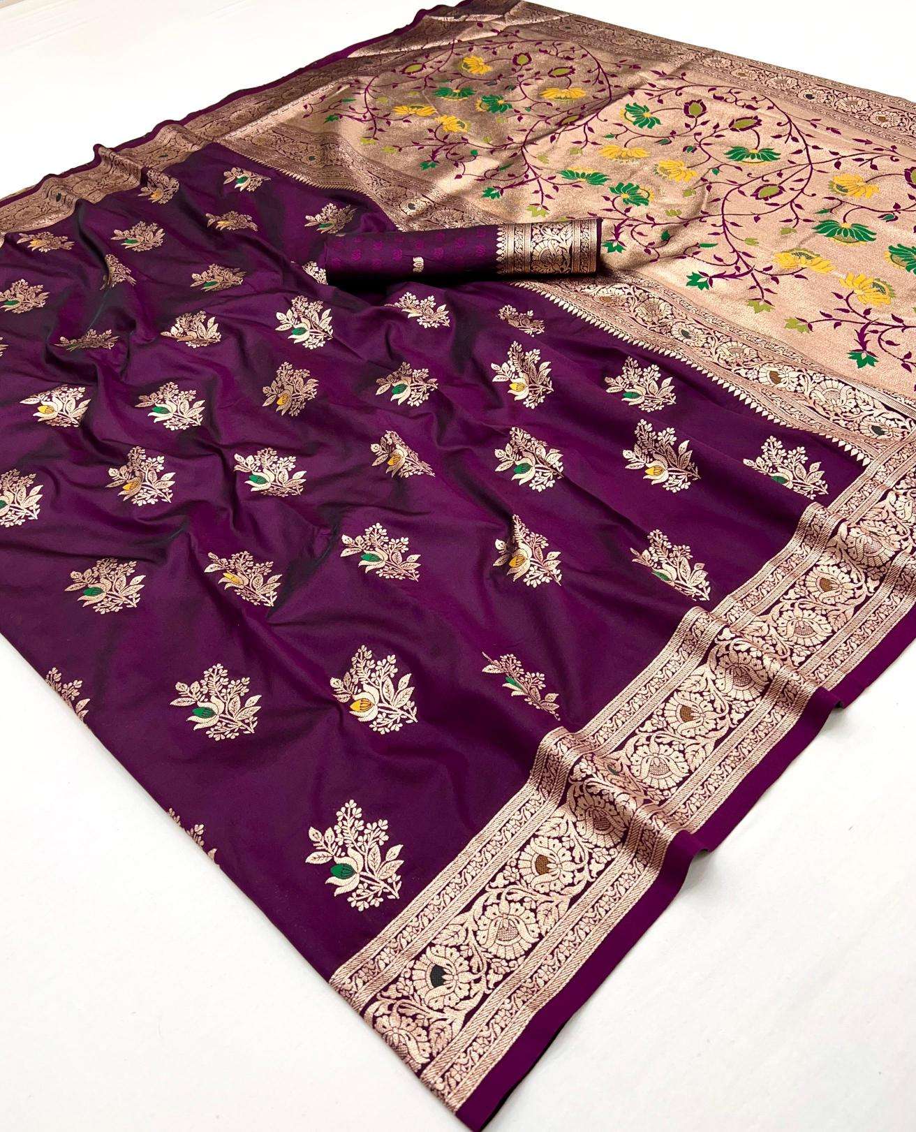Krishnavi festival special soft banarasi silk Designer saree wholesalers