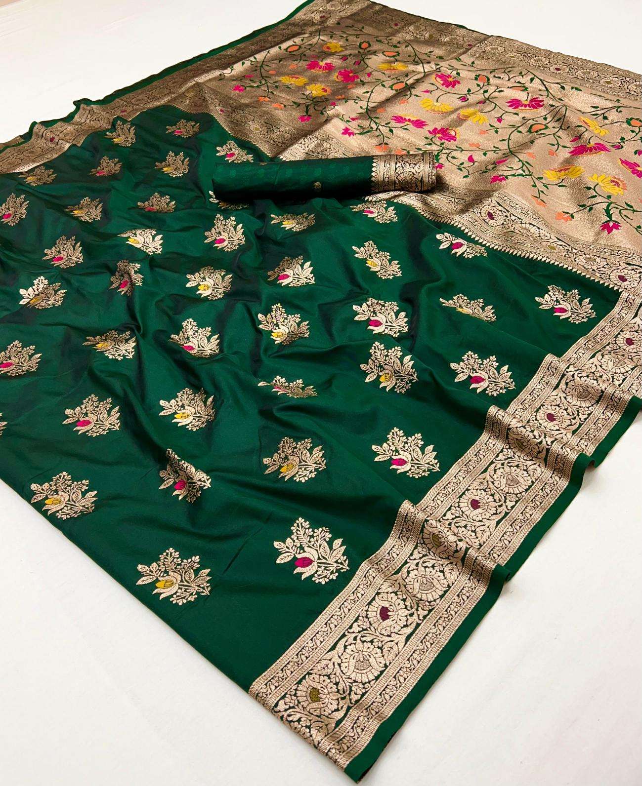 Krishnavi festival special soft banarasi silk Designer saree wholesalers