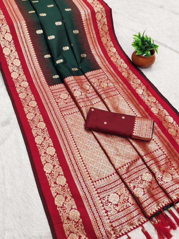 Krishnavi janmashtami special soft banarasi silk Indian saree manufacturers