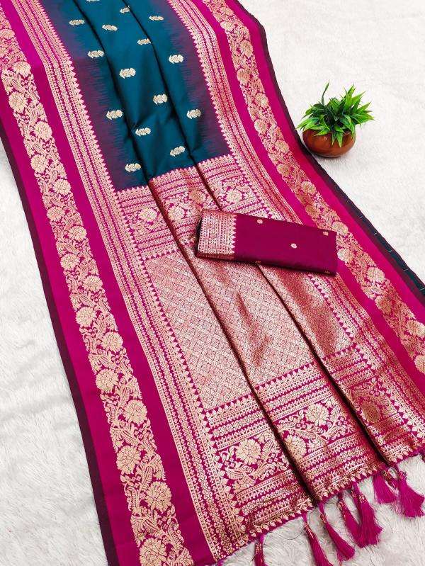 Krishnavi janmashtami special soft banarasi silk Indian saree manufacturers