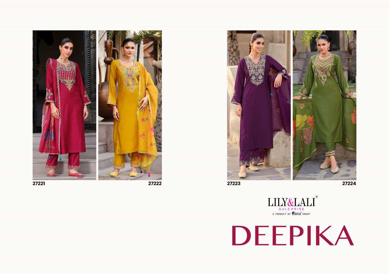 Lily & lali deepika silk 3 Designer kurtis wholesale in Delhi