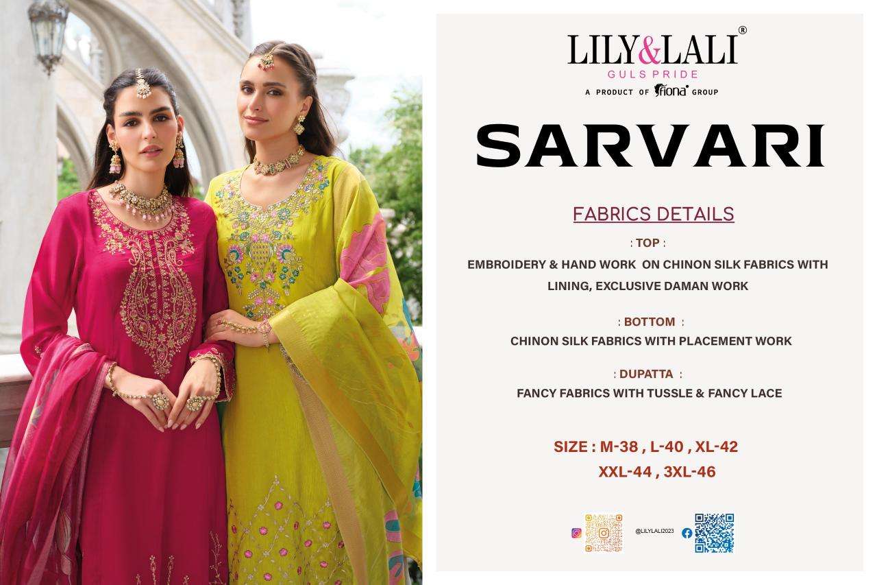 Lily & lali sarvari  Kurtis for wedding season