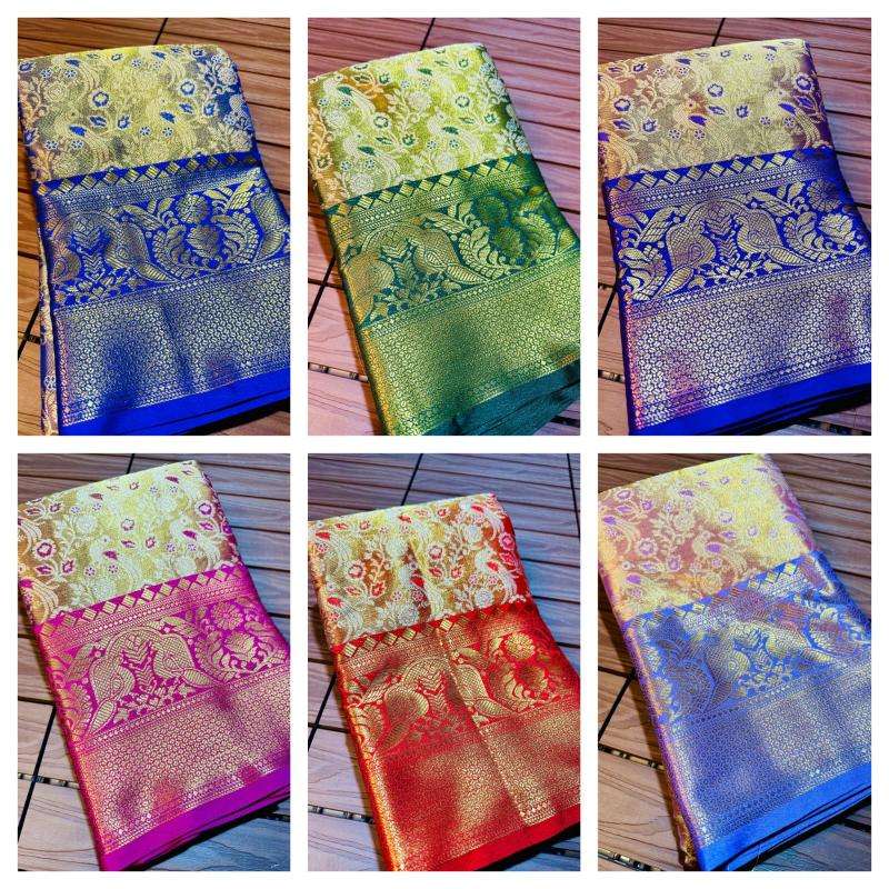 Malhar kanjivaram pattu silk Wholesale Saree Market in India