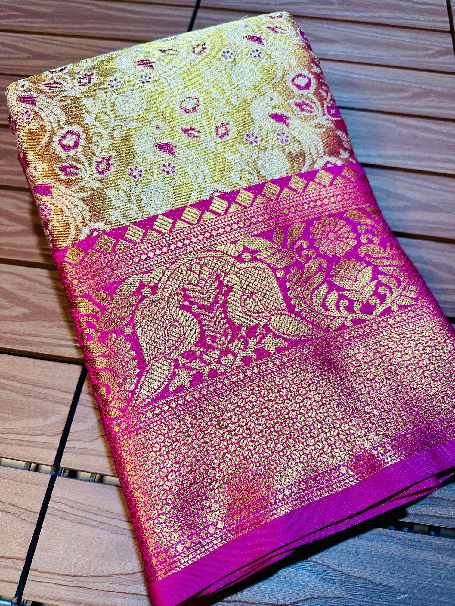 Malhar kanjivaram pattu silk Wholesale Saree Market in India