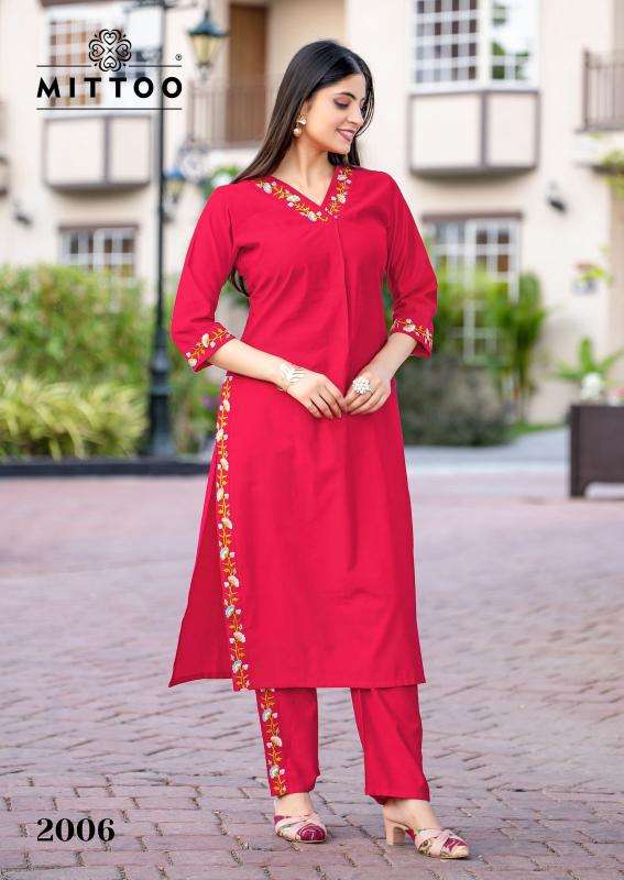 Mittoo ansuya coord set Surat wholesale kurti market