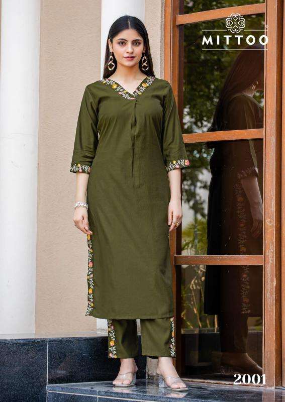 Mittoo ansuya coord set Surat wholesale kurti market