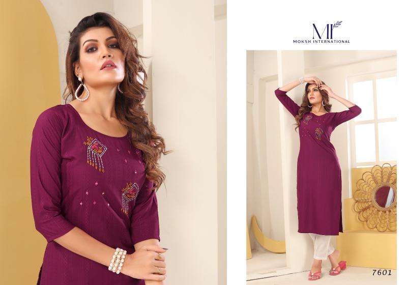 Moksh International diva vol 1 Wholesale kurti suppliers in kolkata