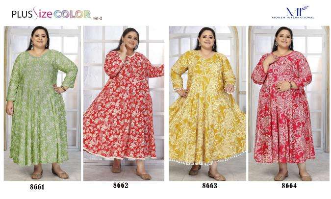 Moksh International plus size color vol- 2 Kurti wholesalers in Hydrabad