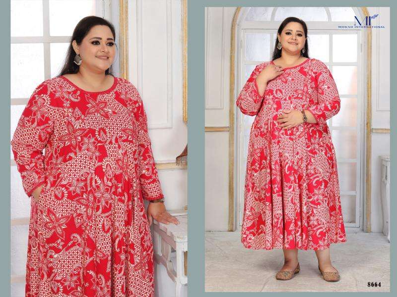 Moksh International plus size color vol- 2 Kurti wholesalers in Hydrabad