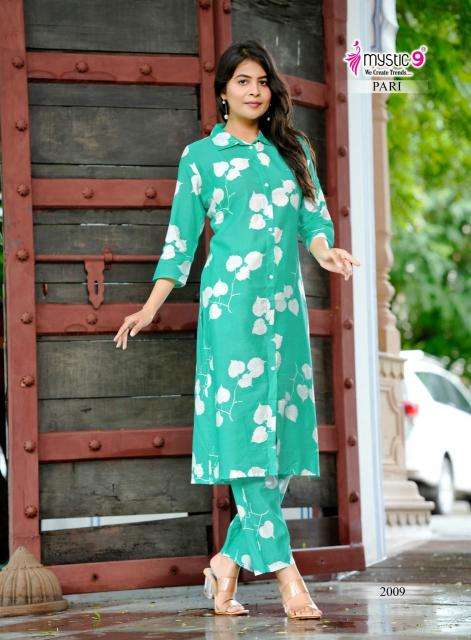 Mystic9 pari vol 2 coord set Wholesale kurti catalog